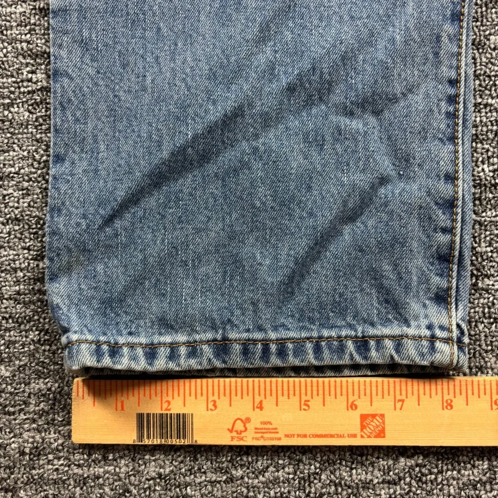 Vintage 2005 Levis 501 Straight Leg Medium Wash Blue Denim Jeans Size 38x30